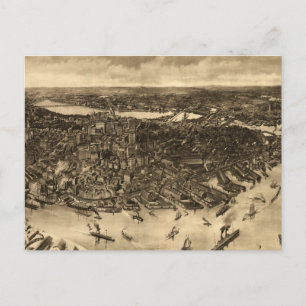 Carte vintage de Boston (1905) (2)