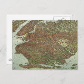 Carte vintage de Brooklyn NY (1908) (Devant / Derrière)