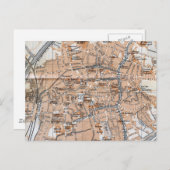 Carte vintage de Bruges (1905) (Devant / Derrière)