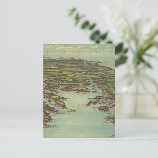 Carte vintage de Buzzards Bay (1907) (Debout devant)