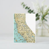 Carte vintage de Californie (Debout devant)