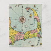 Carte vintage de Cape Cod (Devant)