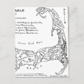 Carte vintage de Cape Cod (1890) (Devant)