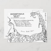 Carte vintage de Cape Cod (1890) (Devant / Derrière)