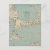 Carte vintage de Cape Cod (1917) (Devant)