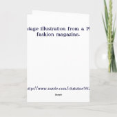 Carte vintage de capot de Pâques (Dos)