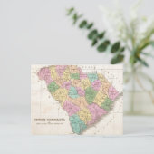 Carte vintage de Caroline du Sud (1827) (Debout devant)
