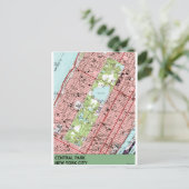 Carte Vintage de Central Park New York (Debout devant)