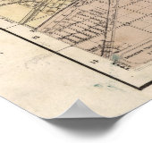 Carte vintage De Chicago Poster (Coin)