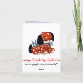 Carte vintage de chiot de Valentine pour des (Dos)