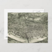 Carte vintage de Cincinnati (1900) (Devant / Derrière)