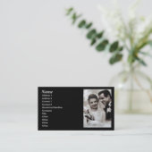 Carte vintage de consultant en matière de mariage (Debout devant)