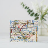 Carte Vintage de Cottonwood AZ (Debout devant)