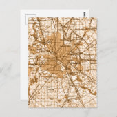 Carte Vintage de Dallas (Devant / Derrière)