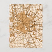 Carte Vintage de Dallas (Devant)