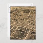 Carte vintage de Durham NC (1891) (Devant / Derrière)