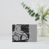 Carte vintage de faire-part d'ours de bande (Debout devant)