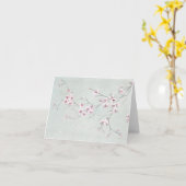 Carte vintage de fleurs de cerisier (Fleur jaune)