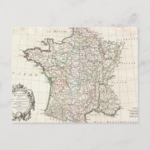 Carte vintage de France (1771)