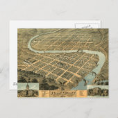 Carte vintage de Frankfort Kentucky (Devant / Derrière)