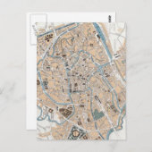 Carte vintage de Gand Belgique (1905) (Devant / Derrière)