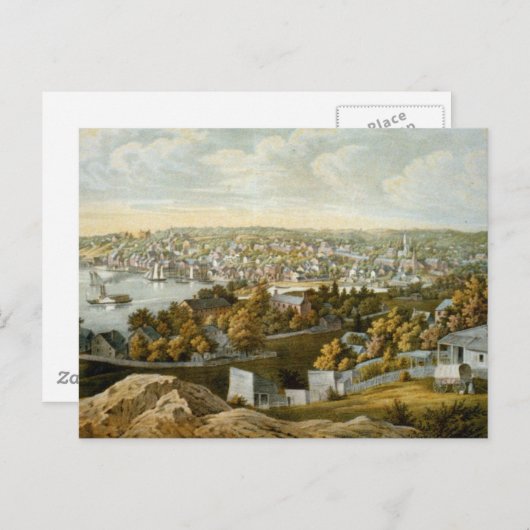 Carte vintage de Georgetown (1855) (Devant / Derrière)