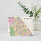 Carte vintage de Géorgie (1827) (Debout devant)