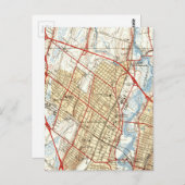 Carte vintage de Hackensack NJ (1940) (Devant / Derrière)