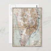 Carte vintage de Halifax Nouvelle-Écosse (1890) (Devant / Derrière)