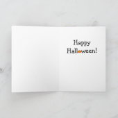 Carte vintage de Halloween (Intérieur)