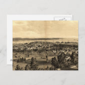 Carte vintage de Hamilton Ontario (1859) (Devant / Derrière)