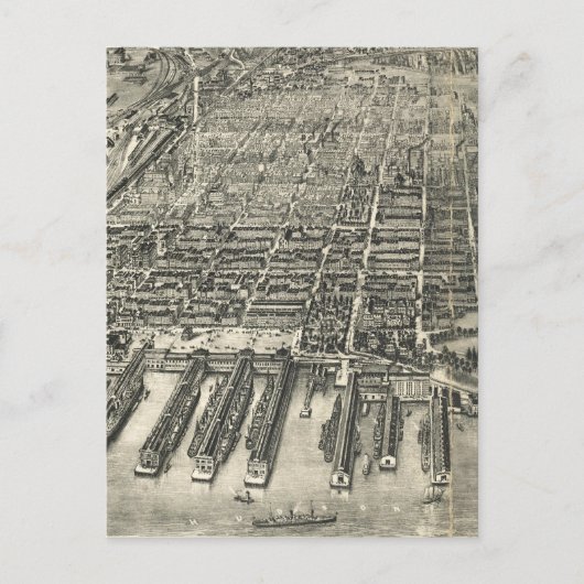 Carte vintage de Hoboken NJ (1904) (Devant)