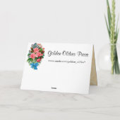 Carte vintage de joyeux anniversaire (Dos)