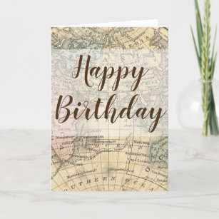 Cartes Voyageur Du Monde D Anniversaire Zazzle Be