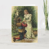 Carte vintage de joyeux Valentines (Devant)