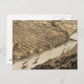 Carte vintage de Kansas City (1869) (Devant / Derrière)