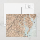 Carte vintage de la baie de Chesapeake (1861) (Devant / Derrière)