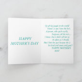 Carte vintage de la fête des mères (Intérieur)