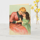 Carte vintage de la fête des mères (Fleur jaune)