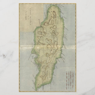 Carte vintage de la Jamaïque (1780)