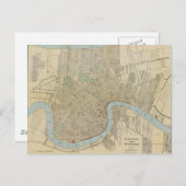Carte vintage de la Nouvelle-Orléans (1919) (Devant / Derrière)