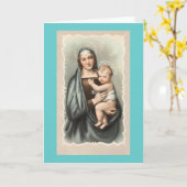 Carte vintage de la Première Mère (Fleur jaune)