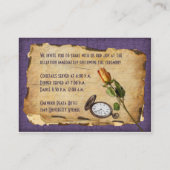 Carte vintage de la réception - Violet (Dos)