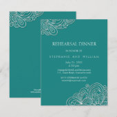 Carte vintage de la répétition Turquoise (Devant / Derrière)