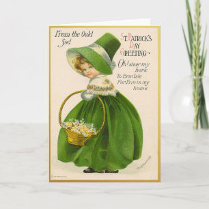 Carte vintage de la Saint-Patrick