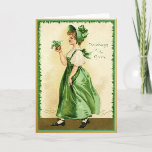 Carte vintage de la Saint-Patrick