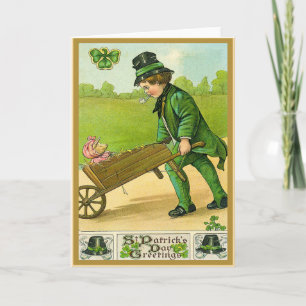 Carte vintage de la Saint-Patrick