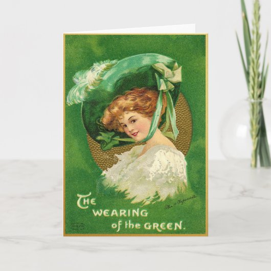 Carte vintage de la Saint-Patrick (Devant)