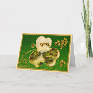 Carte vintage de la Saint-Patrick