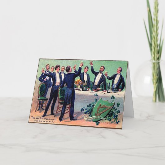 Carte vintage de la Saint Patrick (Devant)